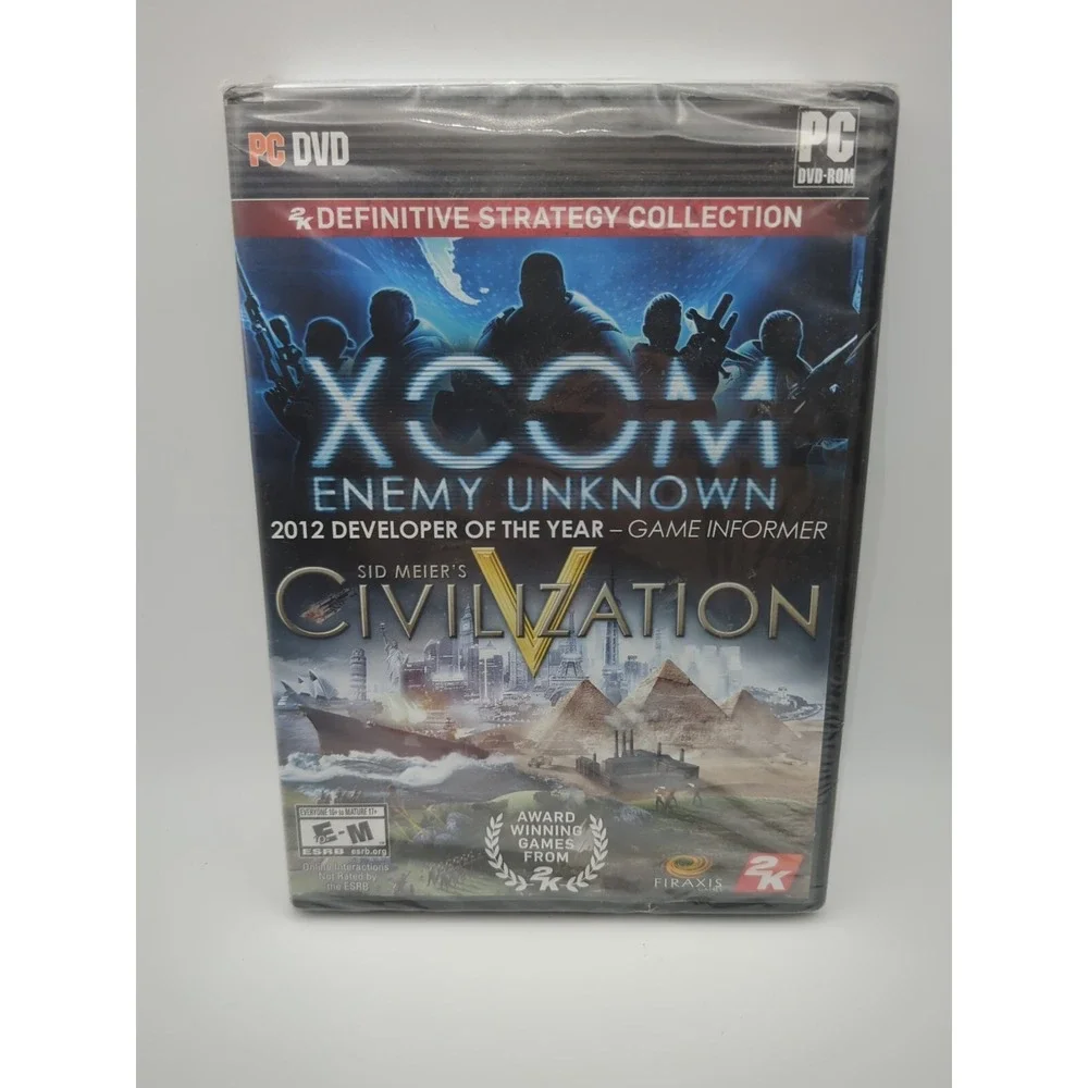 XCOM Enemy Unknown and Sid Meier Civilization V Sealed 2 PC‎ Games